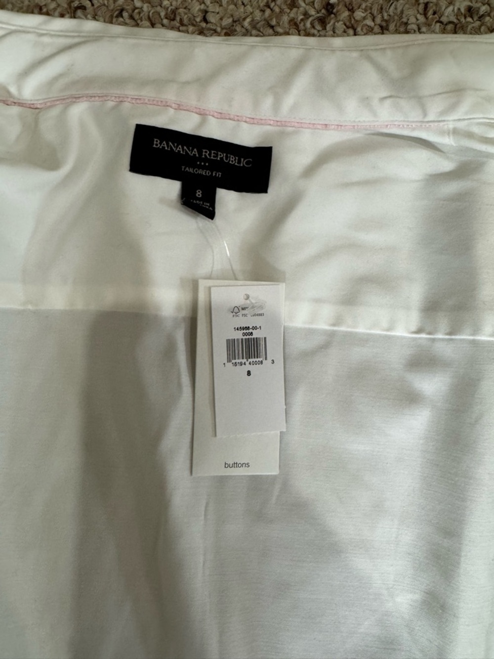 Banana Republic Tailored Fit Women’s Dress Shirt - NWT - Picture 12 of 12